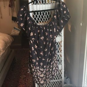 Navy Off the shoulder urban outfitters dress